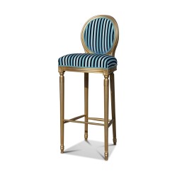 Une assise de bar Louis XVI en hêtre