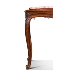 A Louis XV seat in caned beech with its seat cushion