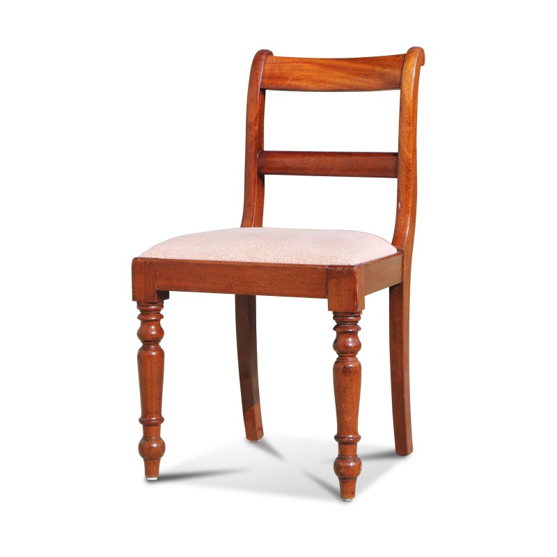 An English wooden seat with fabric seat - Moinat - Chairs