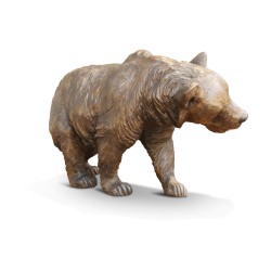 A \"Bear\" work of carved wood from Brienz