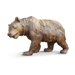 Une oeuvre "Ours" de brienz bois sculpté