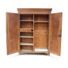 A richly molded walnut storage unit, five shelves and a shelf. - Moinat - Cupboards, wardrobes