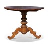 A round, tripod walnut dining table. - Moinat - Dining tables