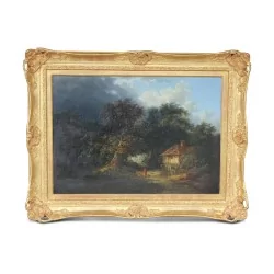 一幅名为《森林中的房子》的作品，归于罗姆布茨·吉利斯（1630-1672）名下。荷兰