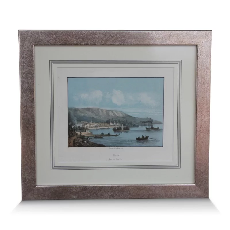 A work \"Rolle, Lake Geneva\" signed Deroy and Müller - Moinat - Prints, Reproductions