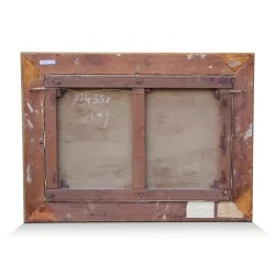 一幅名为《日内瓦湖日落》的作品，署名为纳塔内尔·勒梅特（1831-1897）