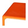 Une table basse Demetrio 70 orange par Vico Magistretti pour Artemide Milano. Italie. - Moinat - Tables de salon