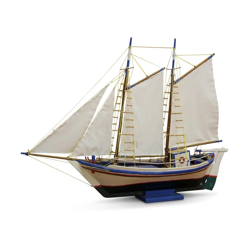 A model of a \"Fishing\" boat. - Moinat - Decorating accessories
