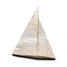 Une maquette de bateau \"Voilier\" en verre \"Art Déco\". - Moinat - Decorating accessories