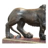 Une paire de bronzes \"Lions Méddicis\" dans le style du XVIII. - Moinat - 青铜器