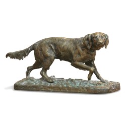 Un bronze "chien de chasse" de P. J Mene. Paris.