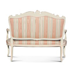 Salon Napoléon III en hêtre bois peint