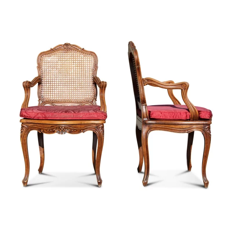 Paire de fauteuils de style Louis XV - Moinat - Fauteuils Paire de fauteuils de style Louis XV - Moinat - Fauteuils