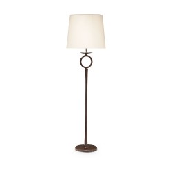 Lampadaire modèle \"Diego\" en bronze platine