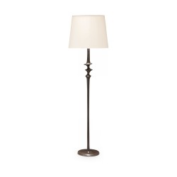 Lampadaire modèle \"Mancha\" en bronze platine