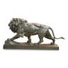 Bronze \"Lion marchant\" signé Paul Thomas (1859-1910). Paris - Moinat - Bronzes