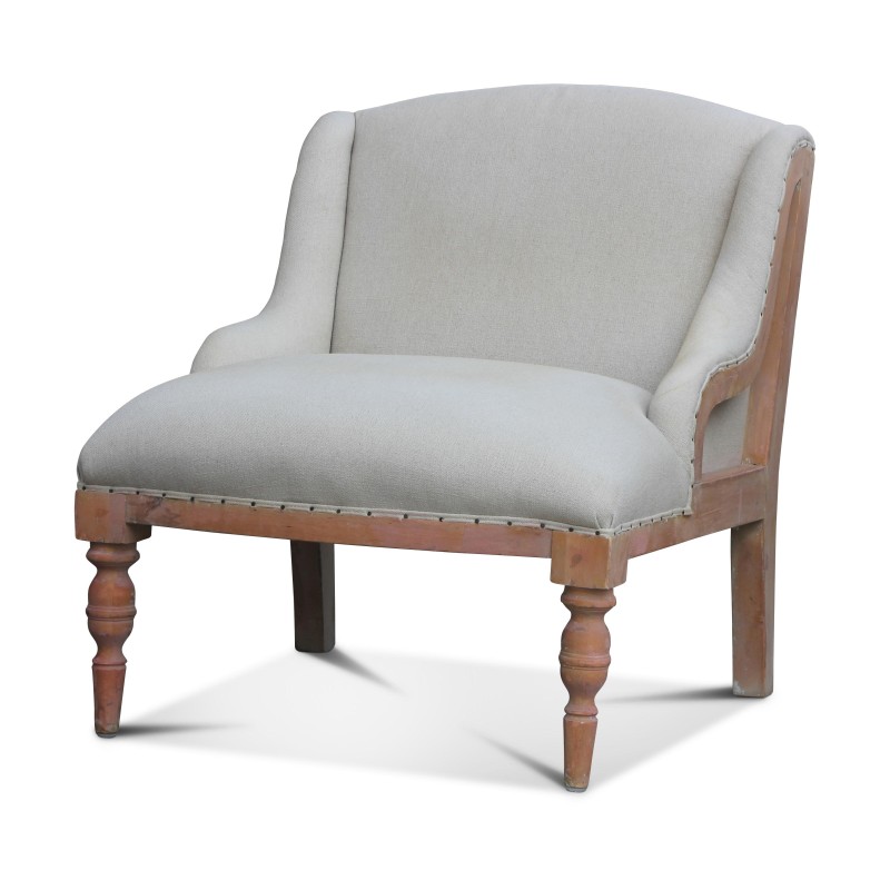Armchair with white birch armrest. - Moinat - Armchairs Armchair with white birch armrest. - Moinat - Armchairs
