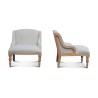 Armchair with white birch armrest. - Moinat - Armchairs
