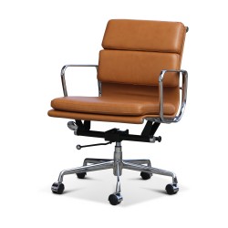 \"Ray Charles\" cognac leather office chair
