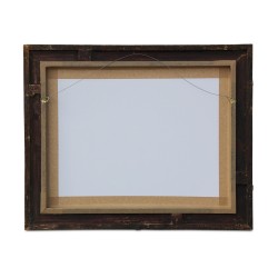Miroir biseauté , cadre couleur bronze doré