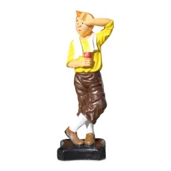 Tim-und-Struppi-Figur aus Kunstharz