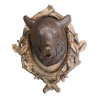 Sculpture "Tête d ours avec collier" en bois de Brienz - Moinat - 装饰配件