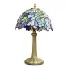 Lampe de style "Tiffany". - Moinat - Lampes de table