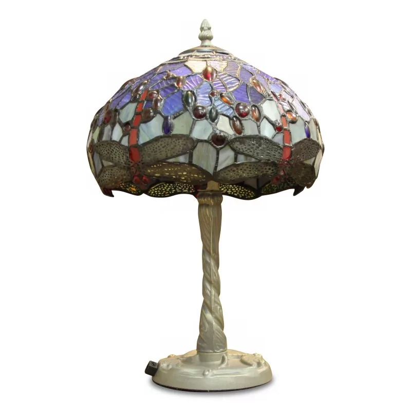 Lampe de style "Tiffany". - Moinat - Lampes de table