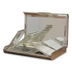 Boîte en argent Nieller richement émaillée