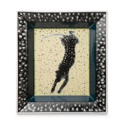 \"Leopard\" porcelain pocket emptier.