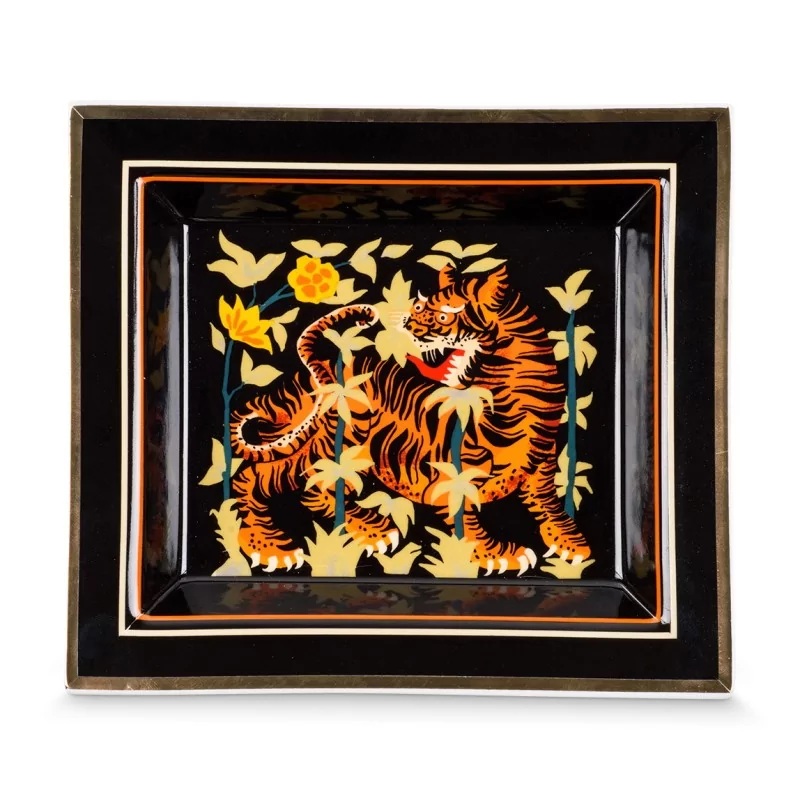 \"Tiger\" porcelain pocket emptier. - Moinat - Decorating accessories