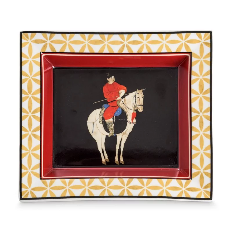 \"Cavalier\" porcelain pocket emptier. - Moinat - Decorating accessories