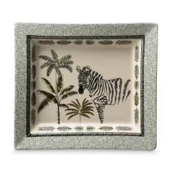 \"Zebra\" porcelain pocket emptier.