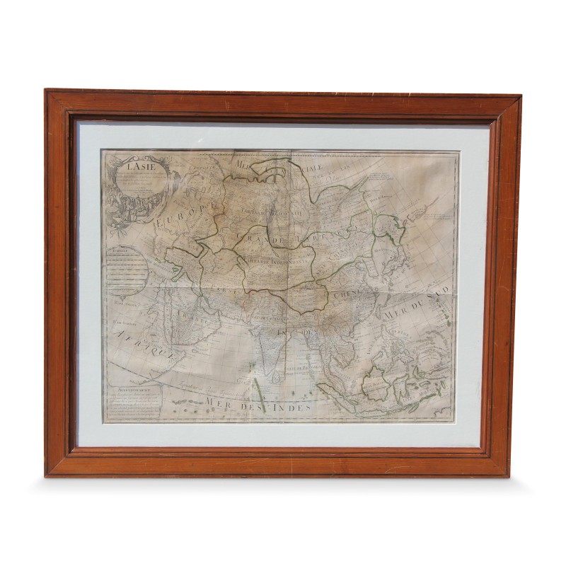 Table \"Map of Asia\" drawn up under the observation of the Royal Academy of Sciences - Moinat - Painting - Miscellaneous Table \"Map of Asia\" drawn up under the observation of the Royal Academy of Sciences - Moinat - Painting - Miscellaneous