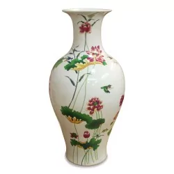 \"Floral\" porcelain vase.