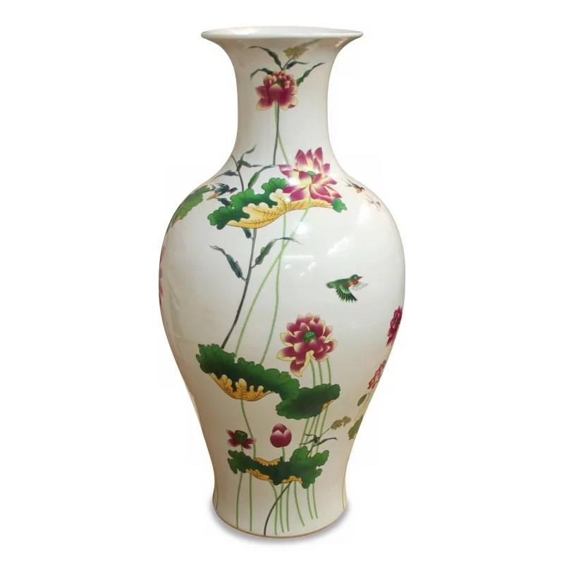 Porzellanvase \"Floral\". - Moinat - Schachtel, Urnen, Vasen