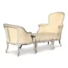 Louis XV Regency \"Recamier\" chaise longue \"With ribbons\" in beech - Moinat - Armchairs