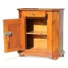 Sideboard / Marmeladenschrank mit geschnittenen Seiten in Nussbaum, montiert auf reich geschnitztem Tannenholz - Moinat - Truhen, Anrichte