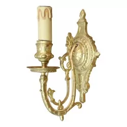 Applique Néogothique en bronze doré. Vers 1890. France.