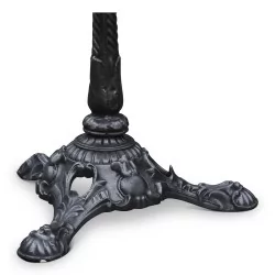 小酒馆桌子，拉丝铸铁底座