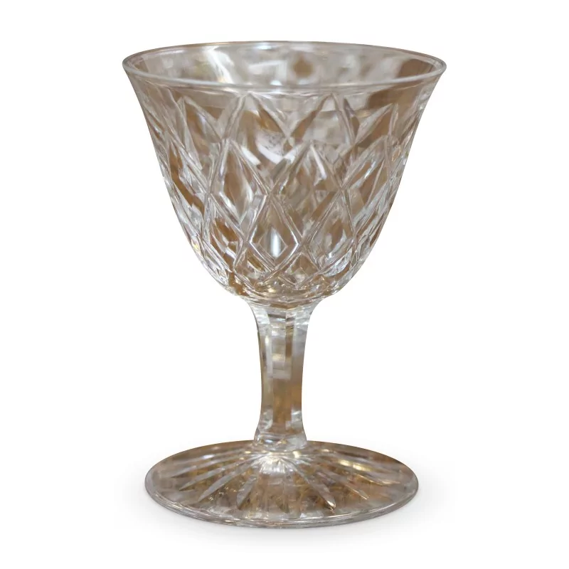 Verre à blanc en cristal taillé "Saint Louis" - Moinat - Accessoires de décoration