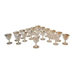 Verre à blanc en cristal taillé "Saint Louis"