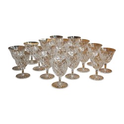 Verre à eau en cristal taillé "Saint Louis"