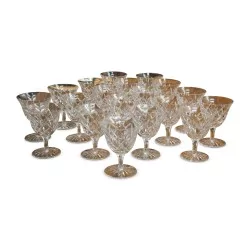 Cut crystal water glass \"Saint Louis\"