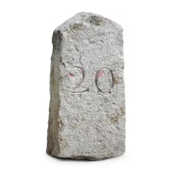 Cantonal boundary stone from the Jura.