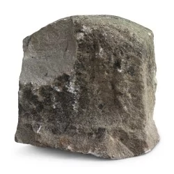 Cantonal boundary stone in limestone.