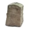 Cantonal boundary stone in limestone (molasse). - Moinat - Gates, Iron bracket
