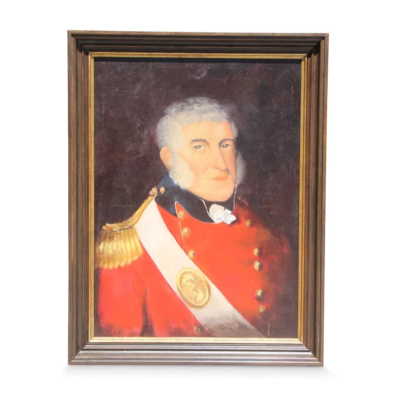 Gemälde \"Porträt\" einer altmodischen Reproduktion eines Gemäldes von Frederick Haldimand - Moinat - Gemälden - Portraits