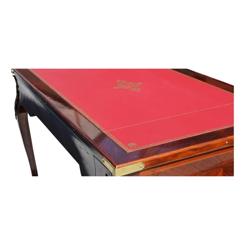 张路易十五风格的 Tric-Trac 玫瑰木镶嵌桌子 - Moinat - 书桌