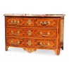 Commode Louis XIV marquetée avec bronze plus tardif. Epoque : - Moinat - Commodes, Chiffonniers, Semainiers